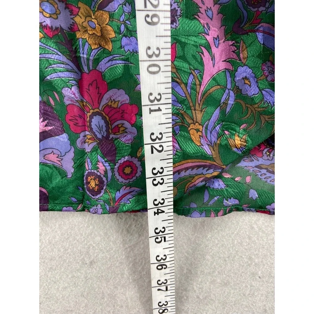 Vintage Victoria's Secret Sz M/L Sheer Nightie Gold Label Purple Green Dark Goth